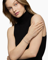 Pavé Stretch Bracelet in 18K White Gold with Diamonds, 3mm